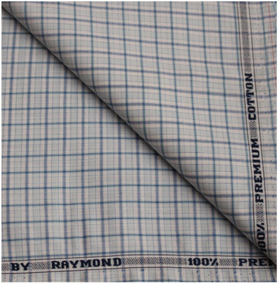 Raymond Pure Cotton Checkered Shirt Fabric