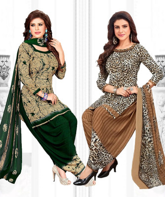 THIRA Crepe Printed Salwar Suit Material