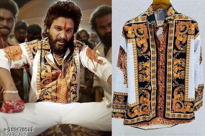 GRIFEZ Polyester Printed Shirt Fabric