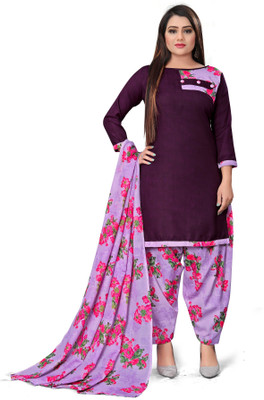 Wow Ethnic Cotton Blend Floral Print, Printed Salwar Suit Material