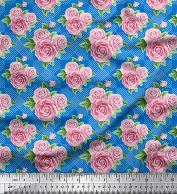 Soimoi Pure Cotton Floral Print Multi-purpose Fabric