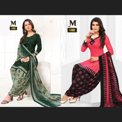 EverEthnic Crepe Printed Salwar Suit Material