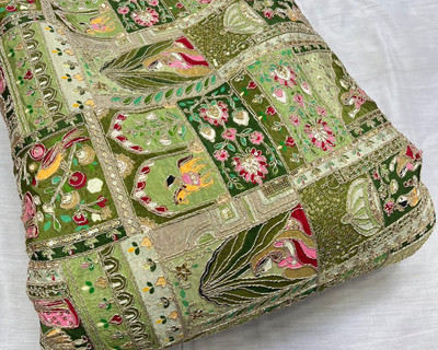 CARTWINDOW Crepe Embroidered, Animal Print, Polka Print, Floral Print, Printed, Washed/Ombre, Graphic Print Blouse Material