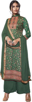 DRAVINAM Trends Wool Printed Salwar Suit Material