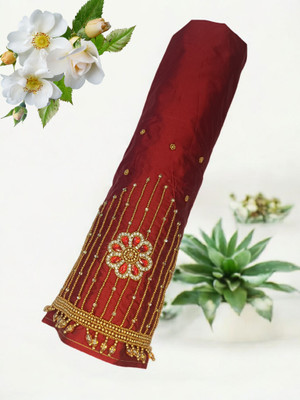 SM FASHION Silk Blend Embroidered Blouse Material