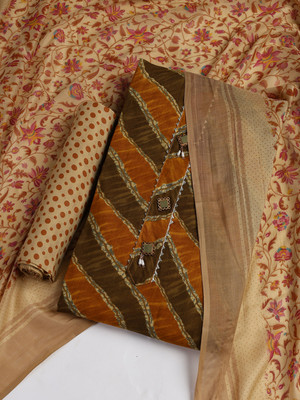 Meena Bazaar Cotton Blend Solid Salwar Suit Material