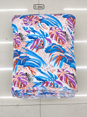 HOC Crepe Printed Gown/Anarkali Kurta & Bottom Material