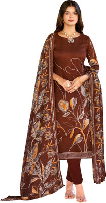 DRAVINAM Trends Wool Printed Salwar Suit Material