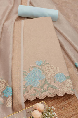 soch Silk Blend Embroidered Salwar Suit Material