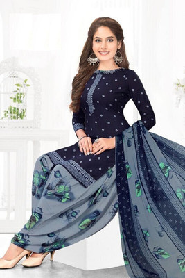 DUTT TEXTILE Crepe Printed Salwar Suit Material