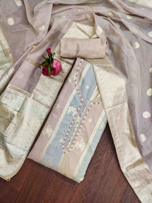 Blissta Jacquard Self Design Salwar Suit Material