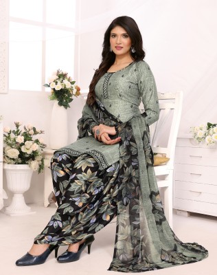 YASHIKA Crepe Floral Print Salwar Suit Material