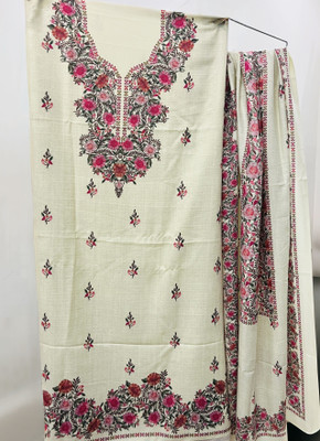 Raaha Wool Floral Print Salwar Suit Material