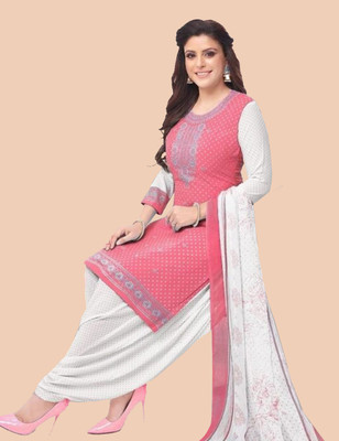 AYKA CLOTHINGS Crepe Printed Kurta & Churidar Material