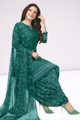 Wonaya Fab Crepe Printed Salwar Suit Material