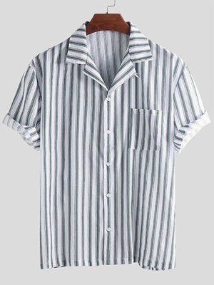 Fashion Point Cotton Blend Striped Shirt Fabric