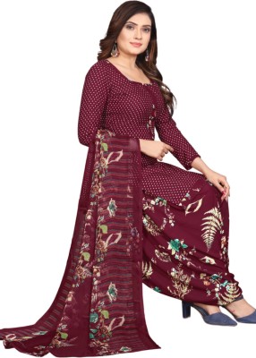 Threads Cotton Blend Floral Print Salwar Suit Material