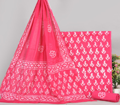NISHIRE Cotton Blend Printed Salwar Suit Material
