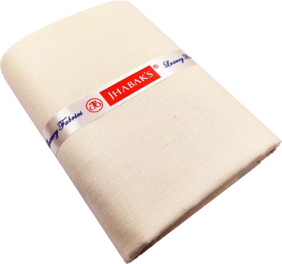 JHABAK'S Cotton Blend Self Design Shirt Fabric