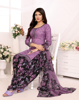 Atraasii Crepe Printed Salwar Suit Material