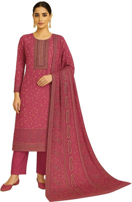 ShEmpire Wool Printed Salwar Suit Material