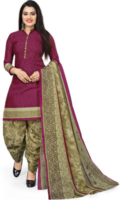 Aaradhya Fashion Cotton Blend Printed Salwar Suit Material