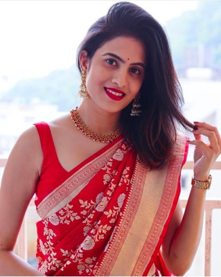 Banarasi Woven, Embroidered, Self Design Kanjivaram Pure Silk, Jacquard Saree(Multicolor)