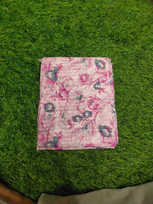 Chamunda art Muslin Floral Print Kurta Fabric