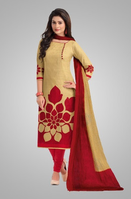 Nikshi Crepe Self Design Salwar Suit Material