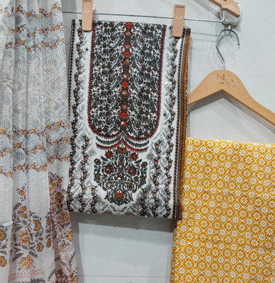 krishna boutique Pure Cotton Printed Salwar Suit Material