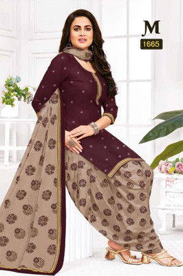 SAPTAPADI DESIGNER Crepe Printed Salwar Suit Material