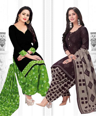 VERCO Crepe Printed Salwar Suit Material