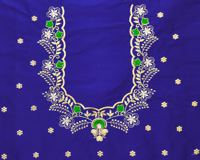 vishwambhari enterprise Art Silk Embroidered Blouse Material