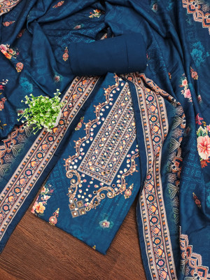 LeeliPeeri Designer Muslin Embroidered Salwar Suit Material