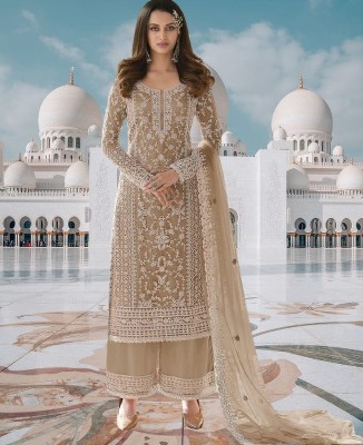 dealbazaars Net/Lace Embroidered Salwar Suit Material