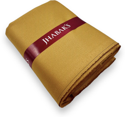 JHABAK'S Lycra Blend Solid Trouser Fabric