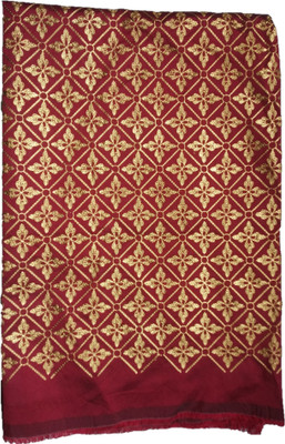 Dudheeba Textiles Silk Blend Embroidered Blouse Material
