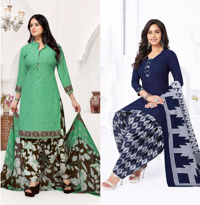 SIMPLYETHNIC Crepe Self Design Salwar Suit Material