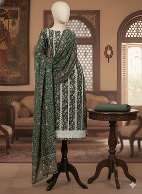Goldfi Pure Cotton Floral Print Salwar Suit Material