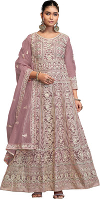 IYALAFAB Georgette Embroidered Salwar Suit Material