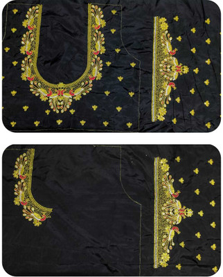 aai k Silk Blend Embroidered Blouse Material