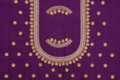 moltera Cotton Silk Embroidered Blouse Material