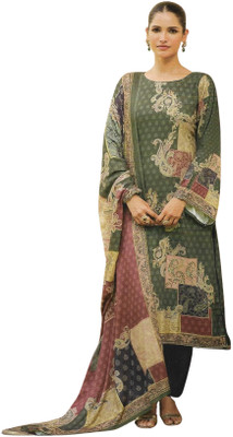 Soul Essence Wool Embroidered Salwar Suit Material