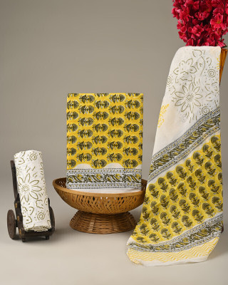 QADRI IMPEX Pure Cotton Self Design Salwar Suit Material