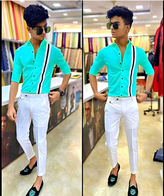 tmcretion Polycotton Striped Shirt & Trouser Fabric