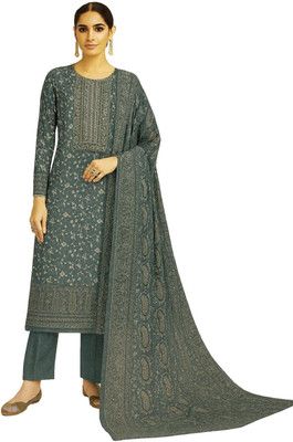 ShEmpire Wool Printed Salwar Suit Material