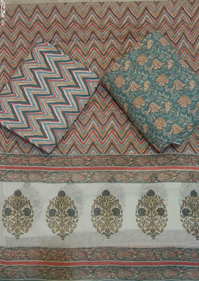 KWATCHI Pure Cotton Printed Salwar Suit Material