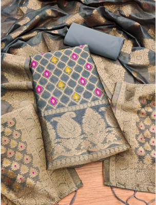 ABSECOM Cotton Silk Printed Salwar Suit Material