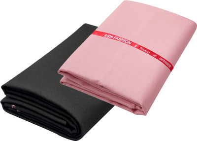 abhi fashion Cotton Blend Solid Shirt & Trouser Fabric