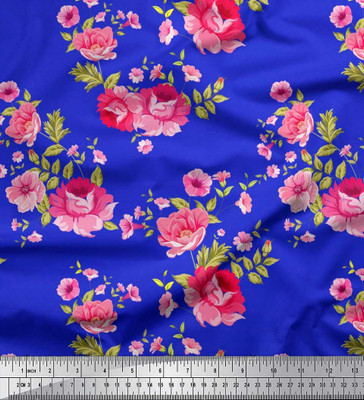 Soimoi Pure Cotton Floral Print Multi-purpose Fabric
